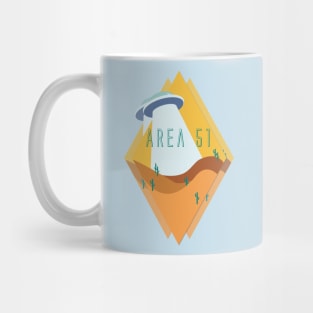 Triple Diamond-View Area 51 Desert in Yellow Mug